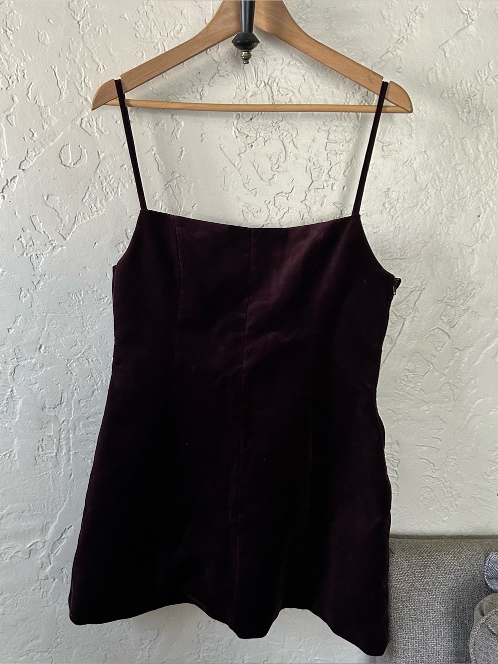 Zara Voluminous Short/Mini Dress in Velvet